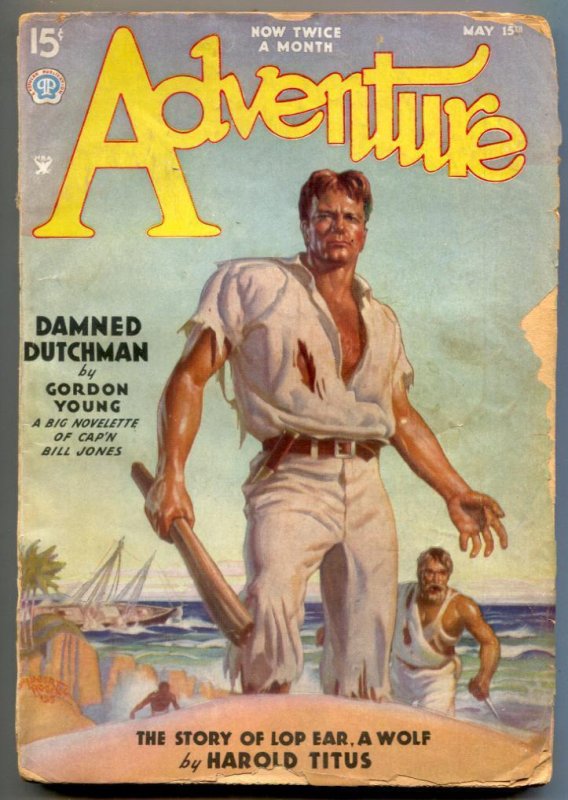 Adventure Pulp May 15 1935- Damned Dutchman G