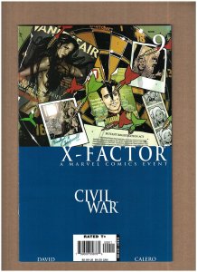X-Factor #9 Marvel Comics 2006 Civil War Quicksilver NM- 9.2