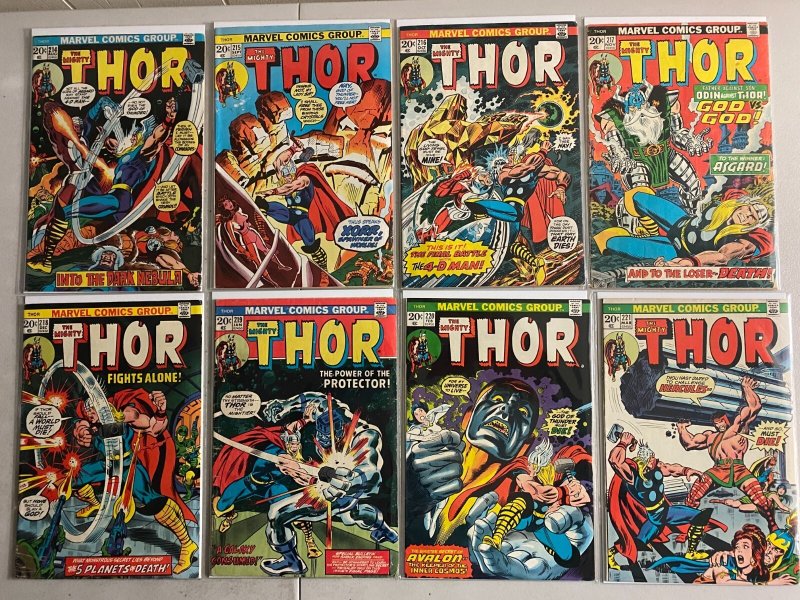Mighty Thor lot #194-234 Marvel 1st Series (average 4.5 VG+) 27 diff (1971-'75)
