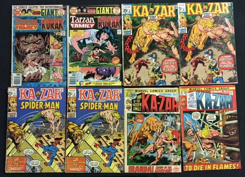TARZAN KORAK KAZAR - JUNGLE LOT GD-VF KUBERT ETC.