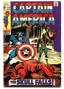 CAPTAIN AMERICA #119 comic book 1969-FALCON-RED SKULL VG