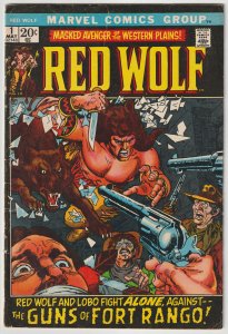 Red Wolf #1 (May 1972, Marvel), VG condition (4.0), Western hero