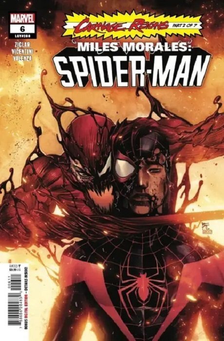 Miles Morales: Spider-Man (2nd Series) #6 VF/NM ; Marvel | 288 Carnage Reigns 2