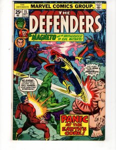 The Defenders #15 (1974) MAGNETO Brotherhood of Evil Mutants / ID#480