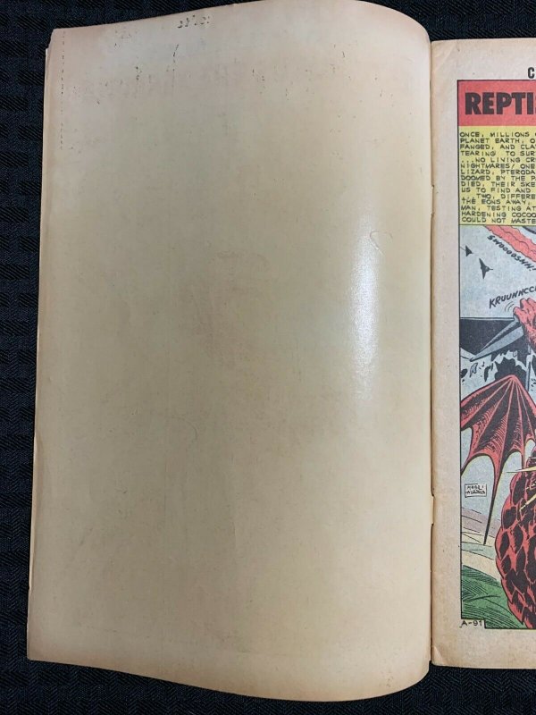 1962 REPTISAURUS THE TERRIBLE Charlton Comics v.2 #3 FN 6.0 Blank Inside Covers