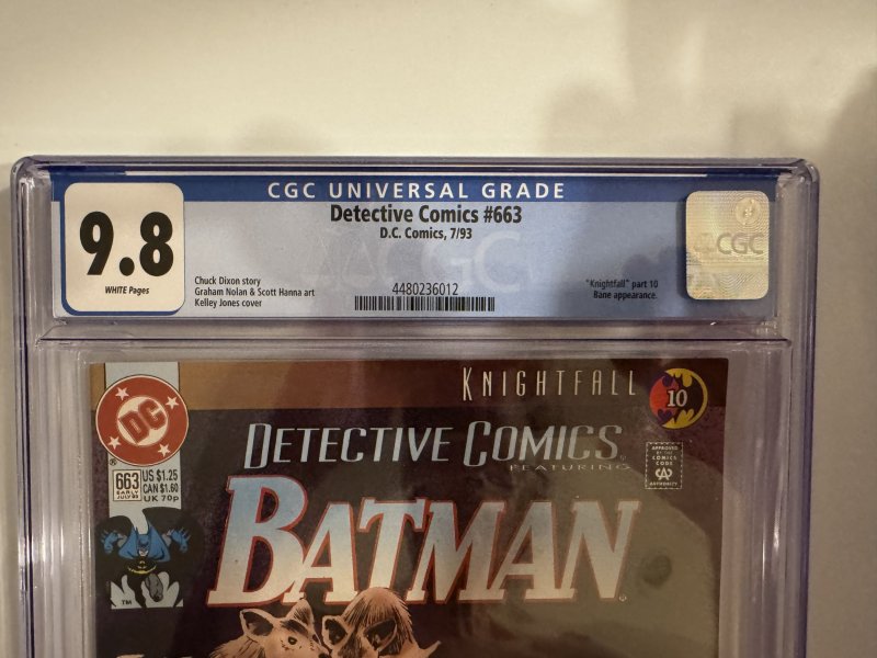 Detective Comics #663 CGC 9.8  DC (1993)