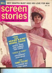 Screen Stories-Natalie Wood-Ann-Margret-Jack Lemmon-Oct-1965