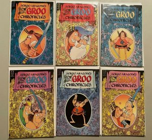 Groo Chronicles set:#1-6 all 6 diff books #1 is 4.0 otherwise 8.0 VF (1989-'90)