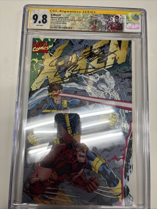 X-Men (1991) # 1 (CGC 9.8) Signed By Jim Lee * Chris Claremont * Scott Williams