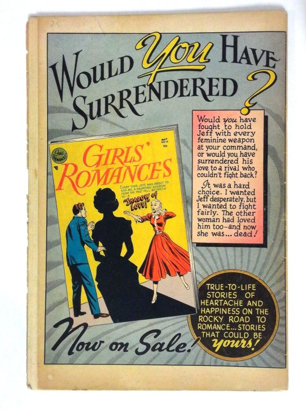 Girls' Love Stories #17 Golden-Age comic book (1952) DC G/VG