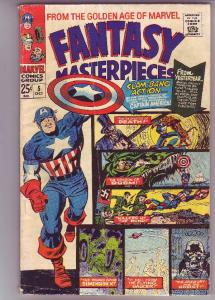 Fantasy Masterpieces #5 (Oct-66) VG Affordable-Grade Captain America, Bucky B...