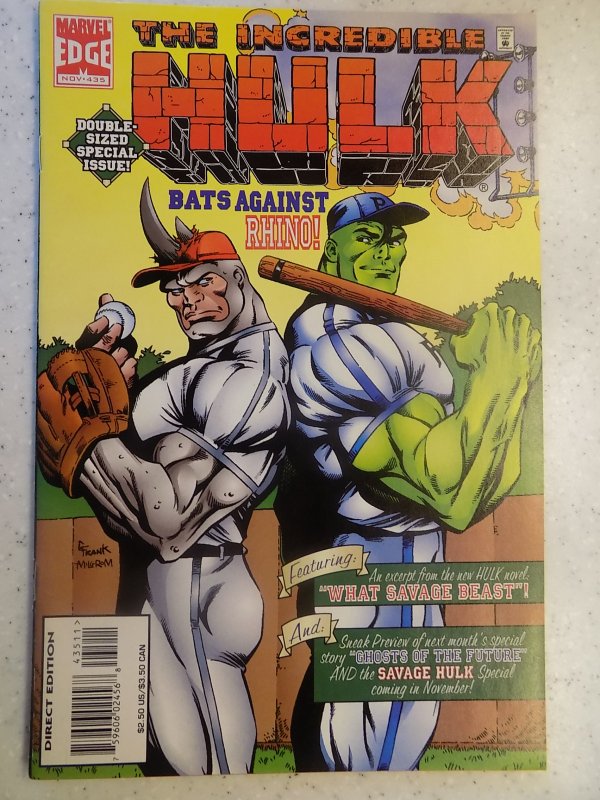 INCREDIBLE HULK # 435 MARVEL GAMMA ACTION ADVENTURE