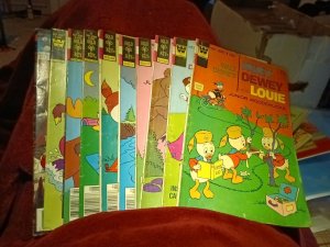 Huey Dewey And Louie Jr Woodchucks 10 Issue Bronze Age Comics Lot Run Set...