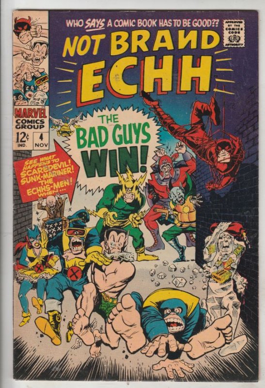 Not Brand Echh #4 (Nov-67) FN/VF Mid-High-Grade Thor, Hulk, Captain America