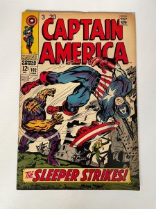 Captain America # 102 VF- Marvel Comic Book Silver Age Jack Kirby 3 LI2