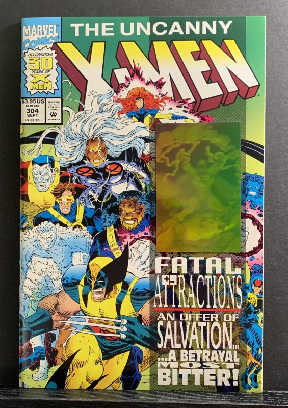 Uncanny X-Men #304 (1993) Magneto Hologram Cover Wolverine Adamantium Removed