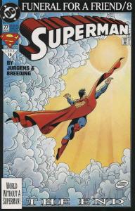 Superman (2nd Series) #77 VF/NM; DC | save on shipping - details inside