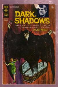 DARK SHADOWS #8 1971- HORROR VAMPIRES-JOHNATHAN FRID TV-fair/good FR/G