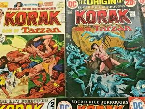 KORAK SON OF TARZAN#46-59 FN/VF LOT 1972 (9 BOOKS) DC BRONZE AGE COMICS