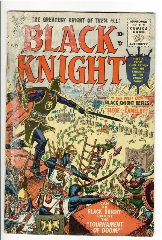 BLACK KNIGHT 1955!!!  #1 AND 2 LOW GRADE-1ST APP/ORIGIN/SCARCE x 10