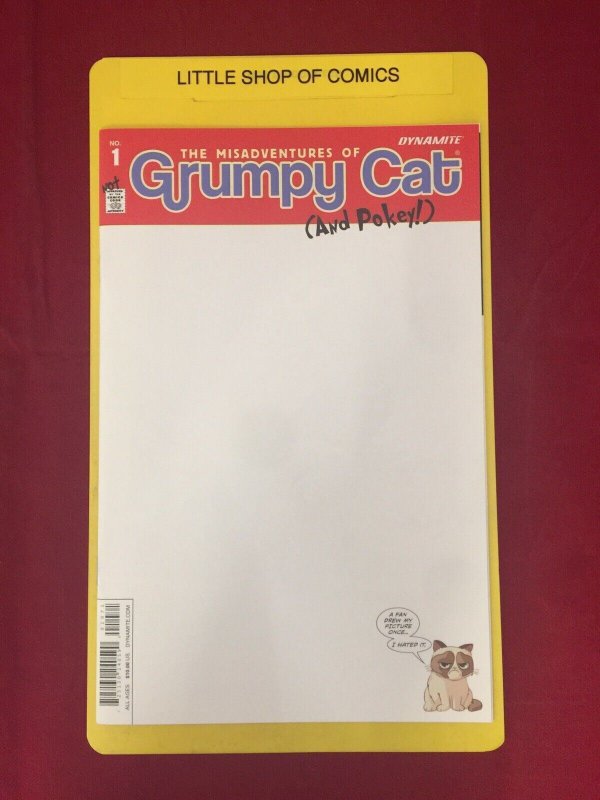Misadventures of Grumpy Cat and Pokey #1 Blank Sketch Variant NM Dynamite 2015
