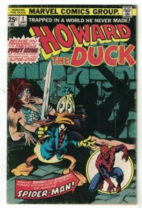 Howard the Duck #1 Spider-Man - Steve Gerber - Frank Brunner - 1975 