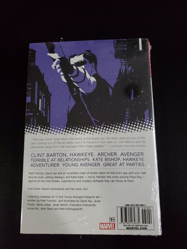 Marvel Avenger's Hawkeye Vol 1 Sealed Hard Cover $34.99 value