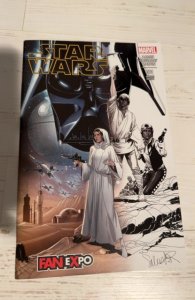 STAR WARS 1 RARE DALLAS FAN EXPO EXCLUSIVE HALF SKETCH HYBRID VARIANT