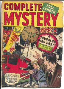 Complete Mystery #4 1949-Marvel-Stan Lee-final issue-crime-horror-FR