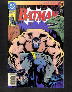 Batman #497 Newsstand Variant Bane Breaks Batman's back!