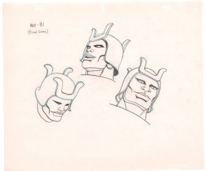 Masters of the Universe Animation Art #31 - D - Garn - 1980s by Ric Estrada