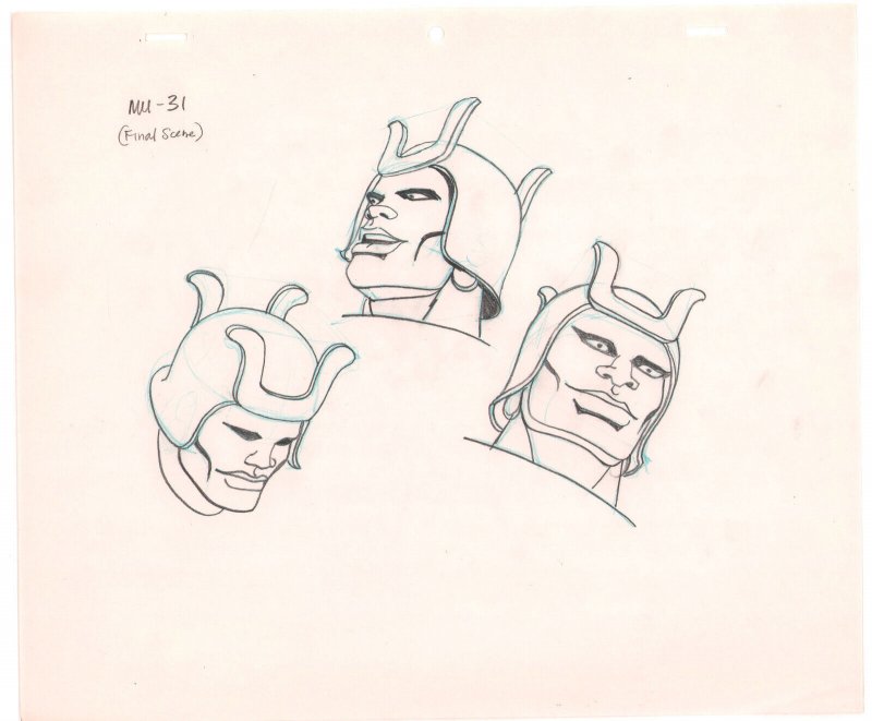 Masters of the Universe Animation Art #31 - D - Garn - 1980s by Ric Estrada