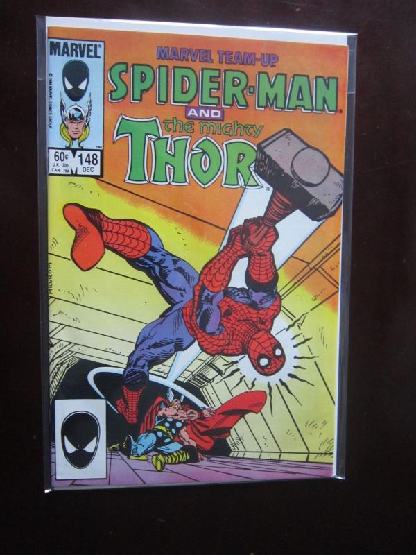 Marvel Team Up #115 & #148 - SpiderMan Thor - VF - 1982 1984