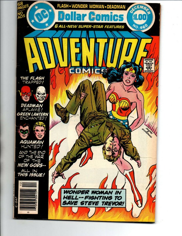 Adventure Comics #460 newsstand - Wonder Woman - Green Lantern - 1978 - FN/VF