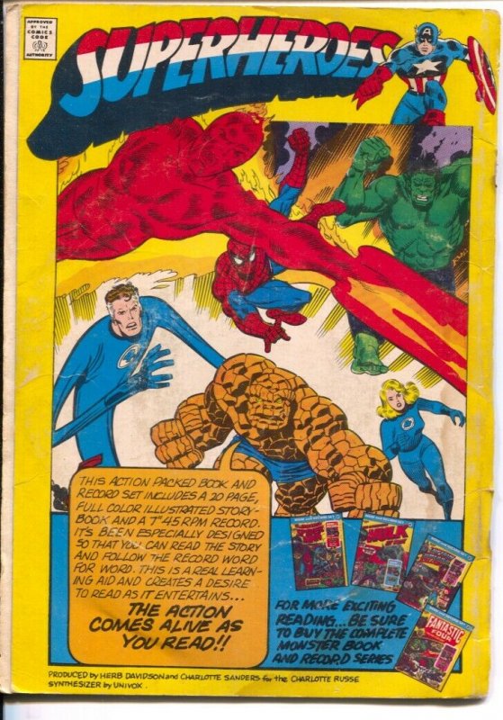 Captain America And The Falcon: Book & Record Set #PR112 1974-VG-
