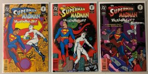 Superman Madman Hullabaloo set #1-3 mixed Newsstand + Direct DC (6.0 FN) (1997)