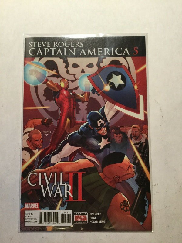 Captain America Civil War II 5 Near Mint Nm Marvel