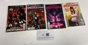 4 Invincible Iron Man Marvel Comics books #4 5 6 8 Bendis 40 RC12
