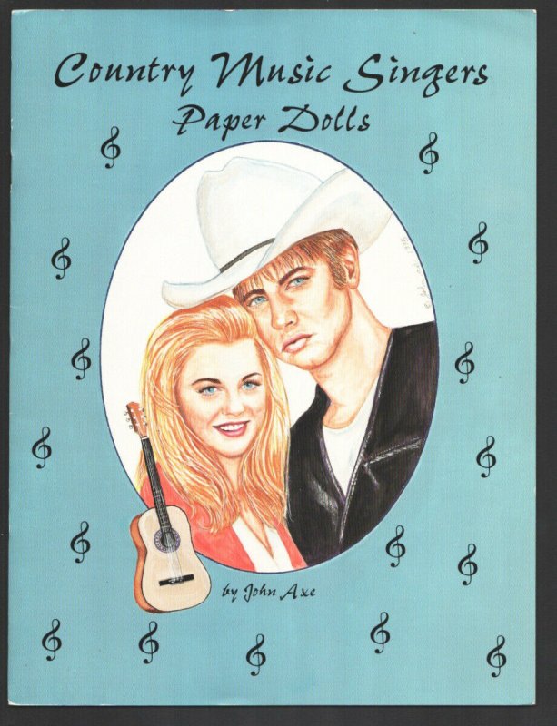 Country Music Singers Paper Dolls 1996 -Unused-4 dolls-20 outfits-Unused-Fash...