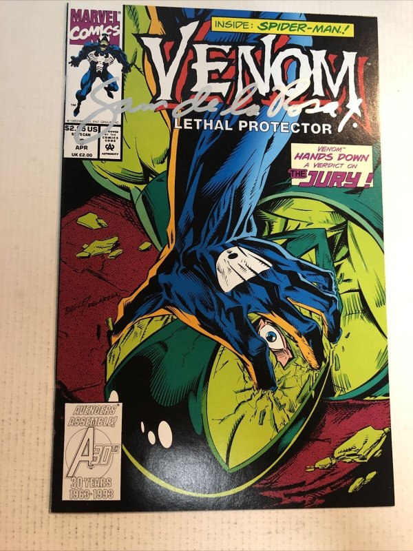 Venom Lethal Protector(1993) #3 VF/NM Signed Sam De La Rosa ~ Marvel Comics
