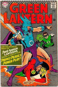 GREEN LANTERN #45 Vol.2 (June 1966) 7.5 VF-  Gil Kane! Allan Scott Appearance!