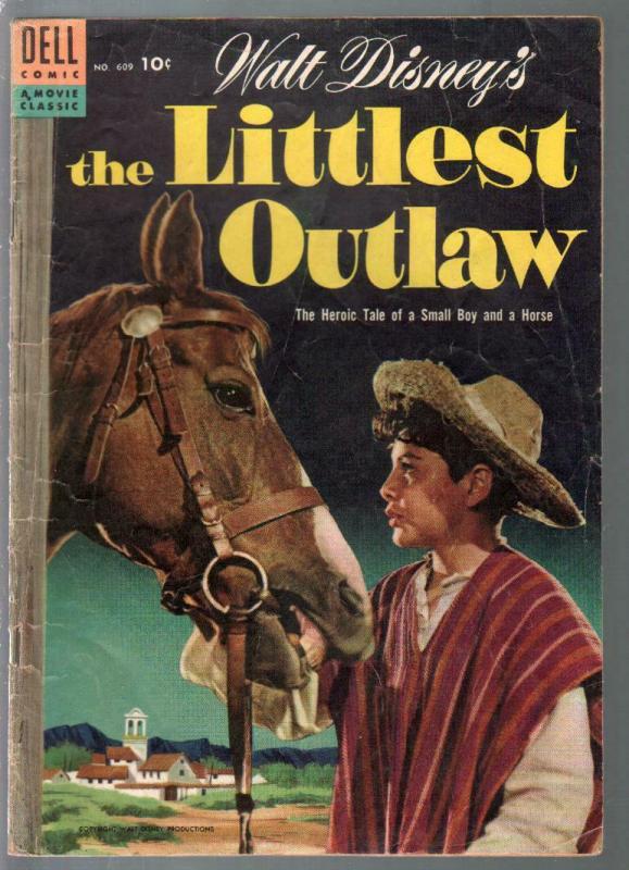 Littlest Outlaw-Four Color Comics #609 1955-Dell-Disney-VG 