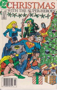 Christmas with the Super-Heroes #1 (Newsstand) FN ; DC | John Byrne