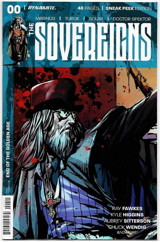 Sovereigns #0 RI 1:10 Variant / Magnus / Turok / Solar (Dynamite, 2017) NM 