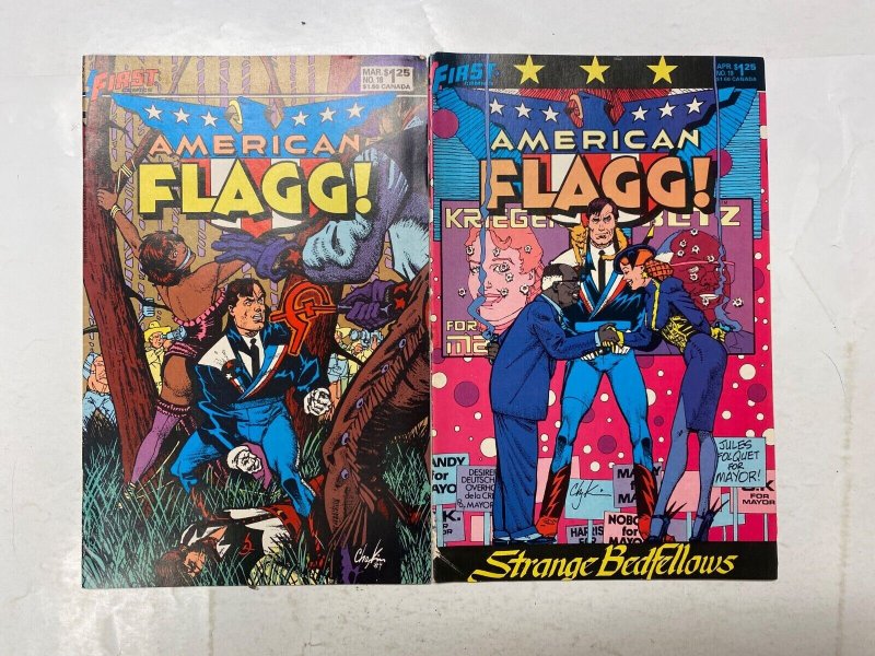 5 American Flagg! #18 19 20 21 22 FIRST comic book 58 KM41