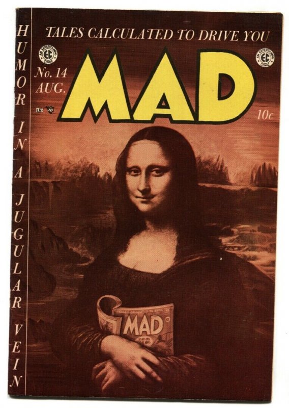 MAD #14 EC-1954-Wally Wood-Mona Lisa cover-Comic Book-FN/VF