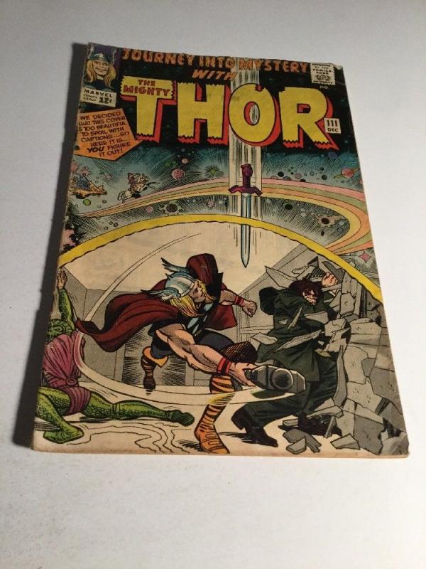 Journey Into Mystery 111 Gd/Vg Good/Very Good 3.0 Thor Marvel Comics Silver Age