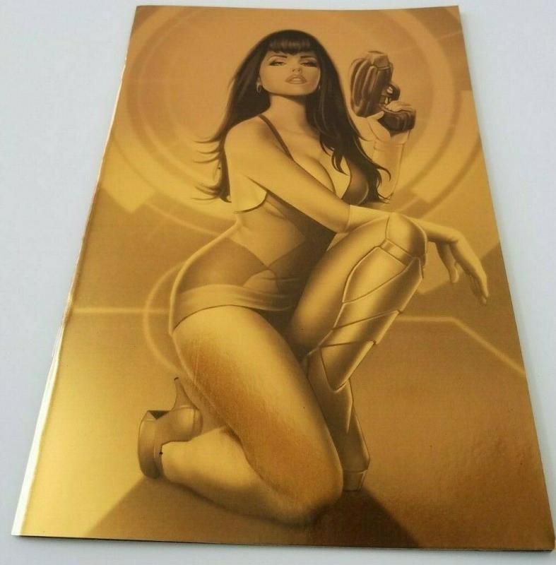 Cyber Spectre #2 Kickstarter Exclusive Keith Garvey Gold Foil Cover Scout NM 