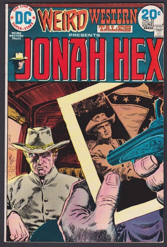 Weird Western Tales #22 Jonah Hex FN/VF 7.0 DC Comic - Jun 1974