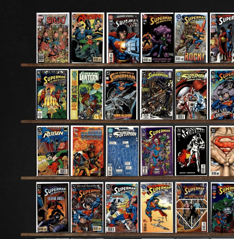 Huge Lot 150+ Comics with Robin, Action Comics, Superman, Archie& & More!